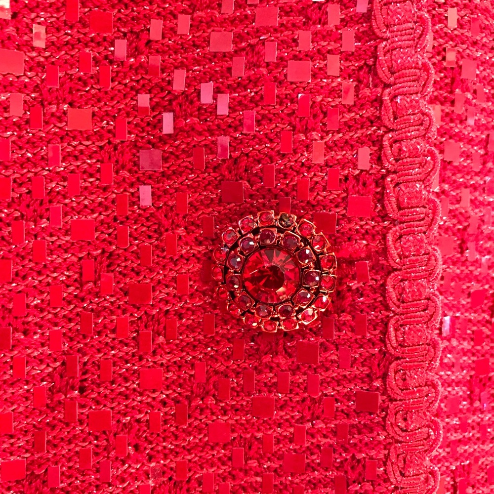 St John Evening Sequined Blazer Jacket 8 - Picture 4 of 7